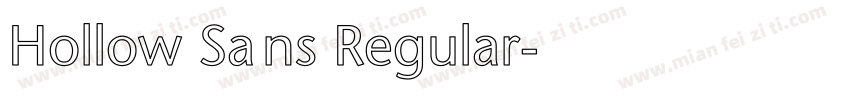 Hollow Sans Regular字体转换
